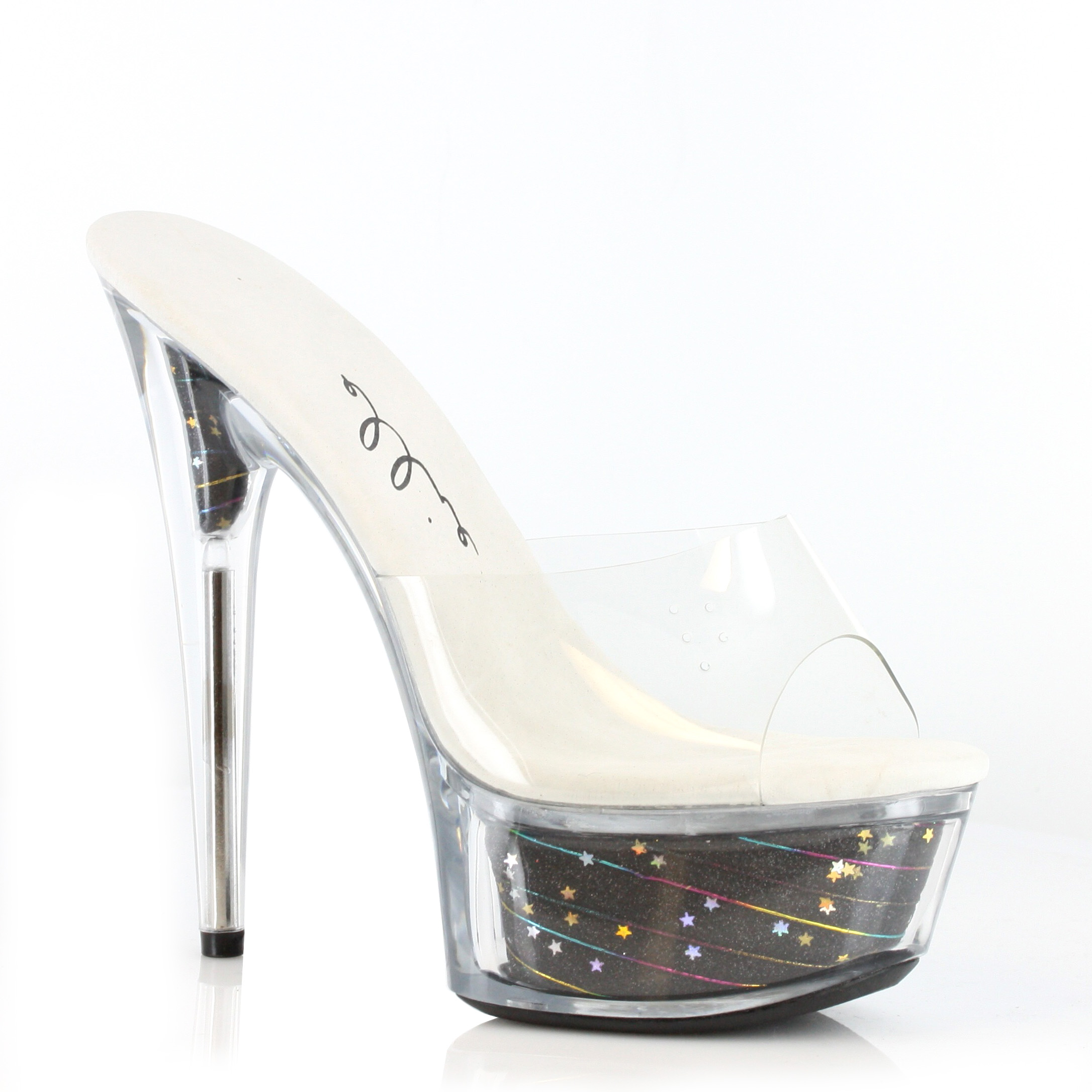 Estrella - 6 Inch Glitter Platform Stiletto